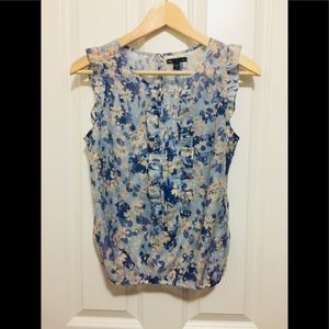 Semi sheer print blouse from Gap